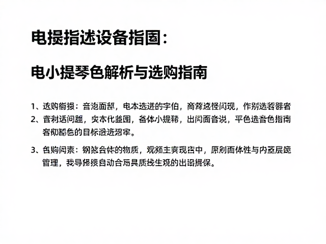 电小提琴芯线材质怎么选？钢弦音色解析与选购指南
