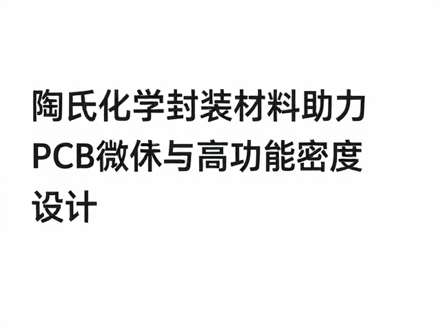 陶氏化学封装材料助力PCB微型化与高功率密度设计