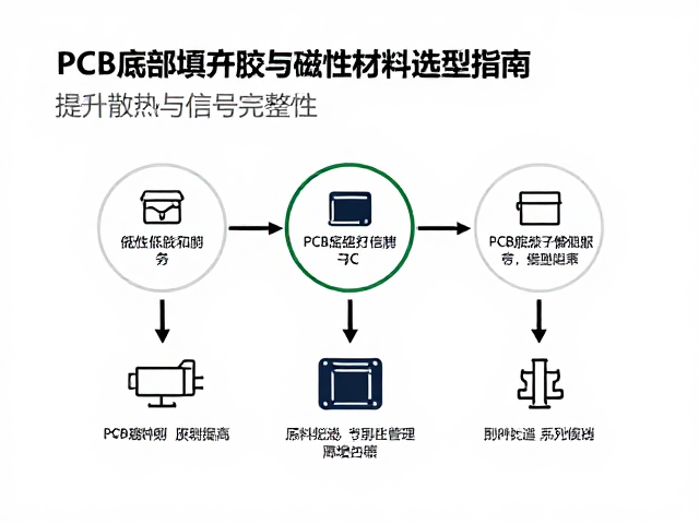 PCB底部填充胶与磁性材料选型指南,提升散热与信号完整性