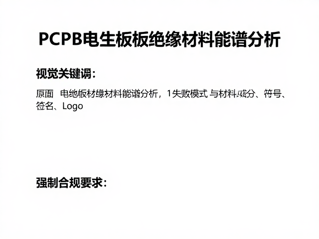 PCB电路板绝缘材料能谱分析,失效模式与材料成分检测指南
