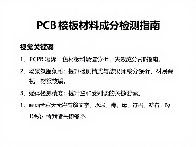 PCB电路板绝缘材料能谱分析,失效模式与材料成分检测指南