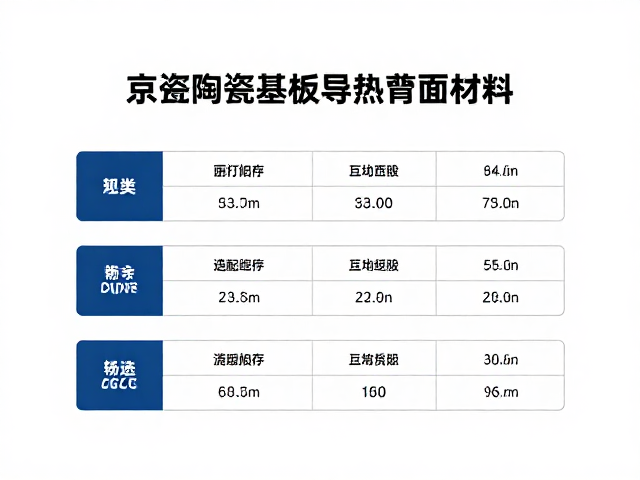 日本京瓷陶瓷基板导热界面材料,PCB高效散热解决方案与选型指南