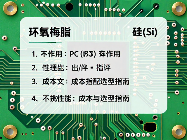 PCB电路板中环氧树脂与硅(Si)的作用对比,性能、成本与选型指南