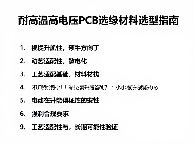 耐高温高电压PCB绝缘材料选型指南,提升散热与安全性