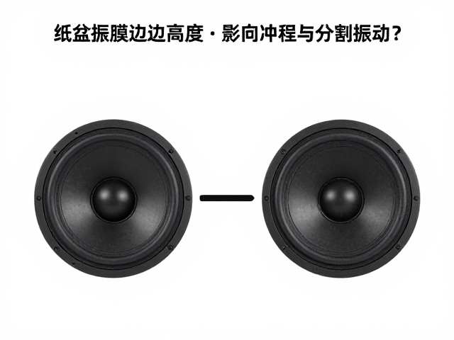 纸盆振膜悬边高度如何影响冲程与分割振动?解析扬声器核心原理