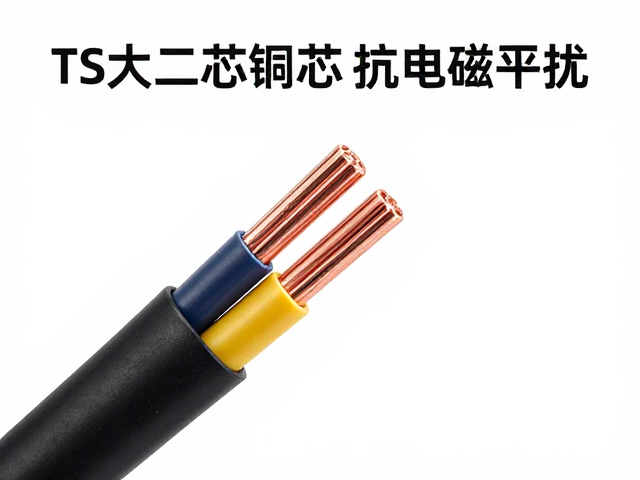 TS大二芯铜芯线材抗电磁干扰,高音质稳定传输首选