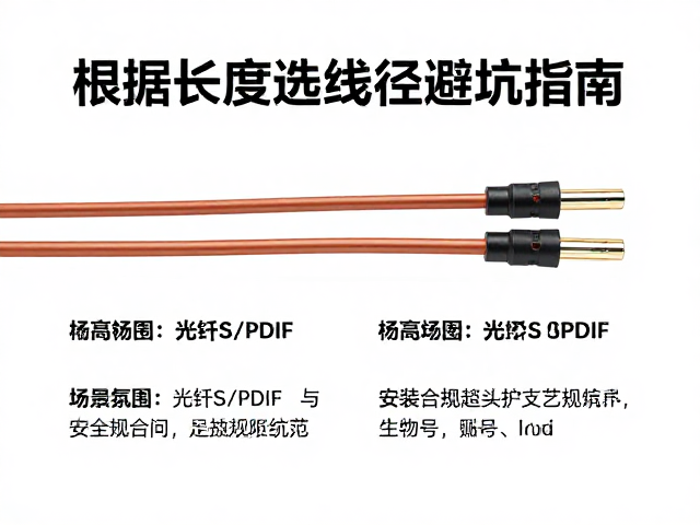 铜芯线材与光纤S/PDIF怎么选?根据长度选线径避坑指南