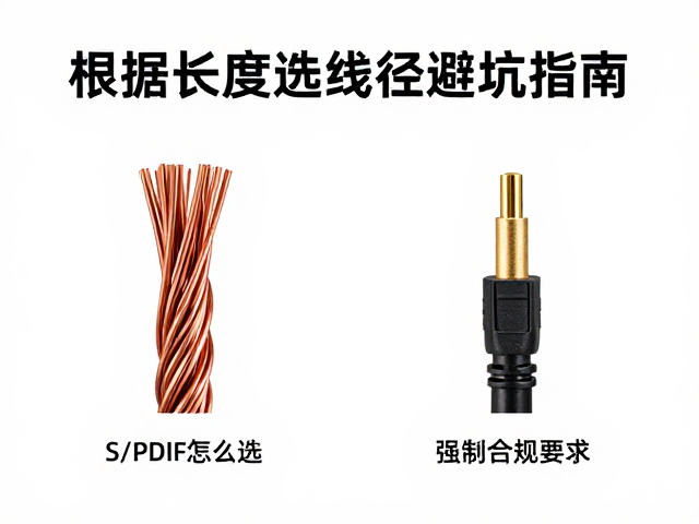 铜芯线材与光纤S/PDIF怎么选?根据长度选线径避坑指南
