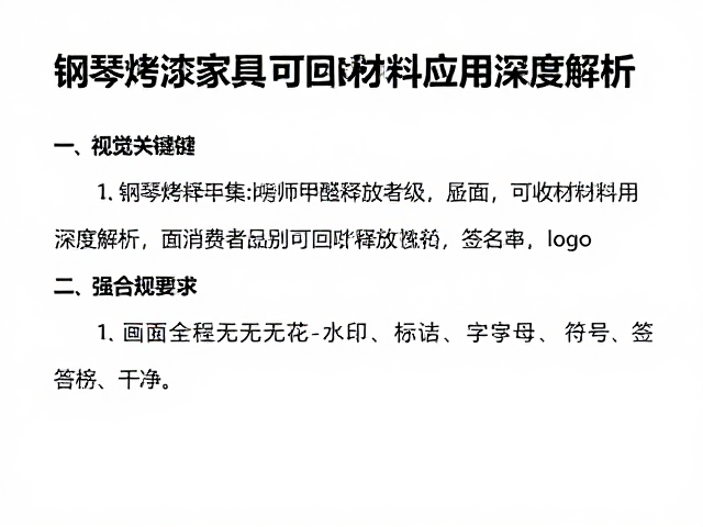 钢琴烤漆家具甲醛释放等级及可回收材料应用深度解析