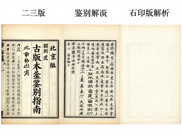 北京一版石印特制纸古籍版本鉴别指南,一二三版与石印版区别解析