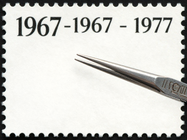 文特邮票1967-1977,主图构图解析与镊子取放收藏指南