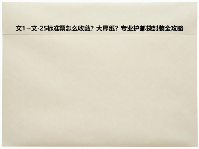 文1-文25标准票怎么收藏？大厚纸，专业护邮袋封装全攻略