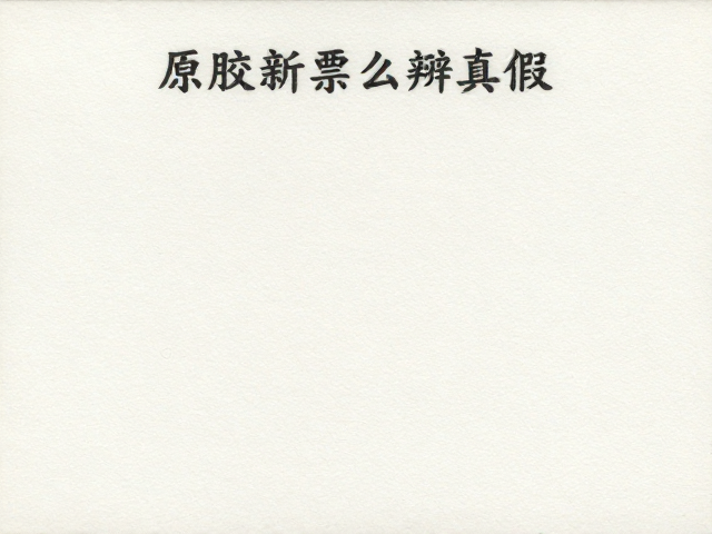 原胶新票怎么辨真假？胶印标准文票鉴别指南与选购技巧
