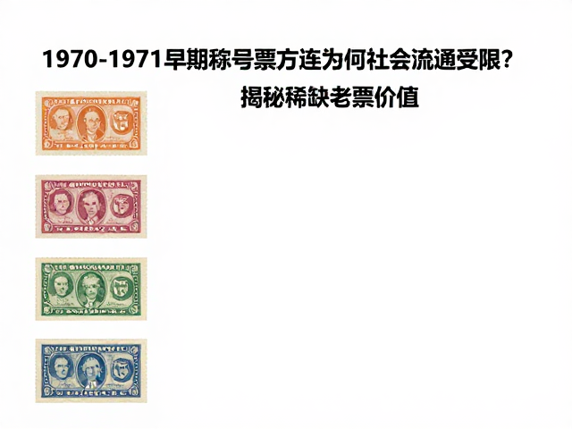 1970-1971早期编号票方连，为何社会流通受限？揭秘稀缺老票价值