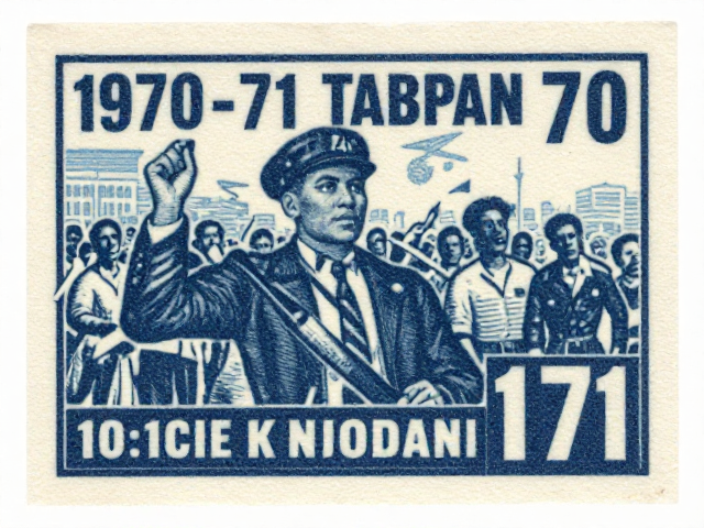 1970-71早期编号票，套色精准度解析，见证政治运动影响深