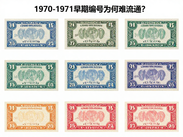 1970-1971早期编号票为何难流通？揭秘高溢价背后的稀缺逻辑