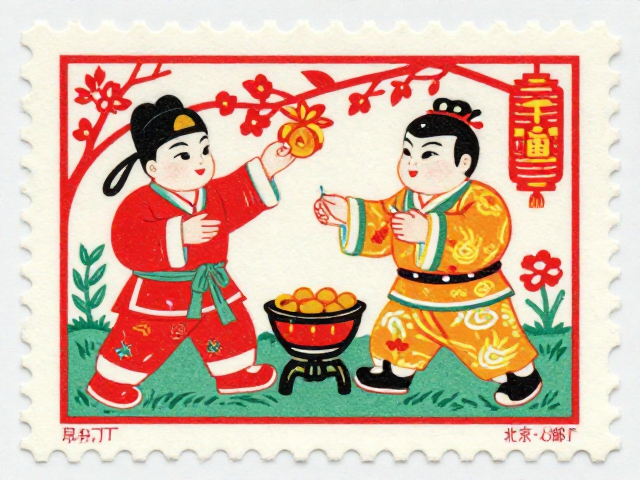 1974-1980早期JT票揭秘,北京邮票厂如何融入剪纸与年画元素?