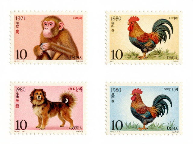 1974-1980早期JT票与1980首枚生肖猴票,鸡狗系列邮票价值解析