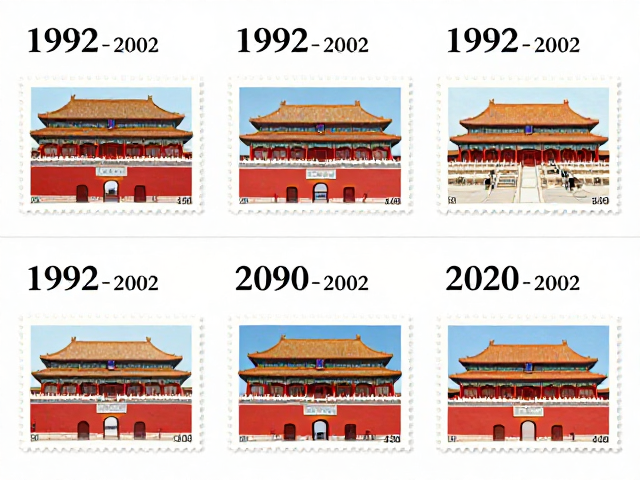 1992-2002编号邮票与故宫系列，2020至今个性化数字化演变