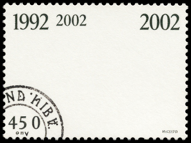 1992-2002编号邮票鉴赏,特种纸无折痕版式详解