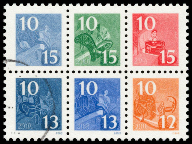 1992-2002编号邮票，胶印平涂色彩与编号票过渡期的视觉演变