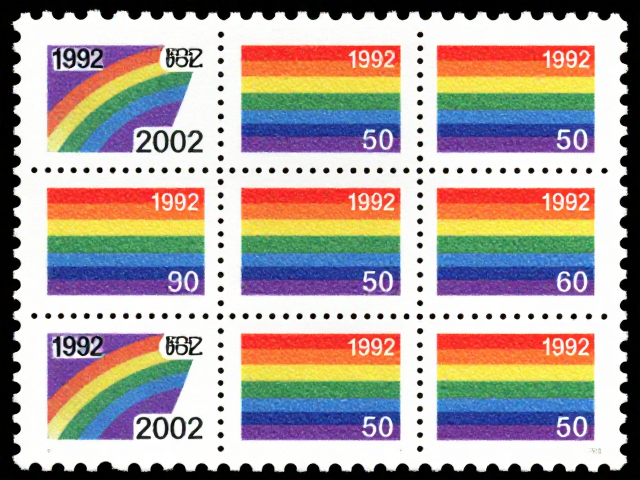 1992-2002编号邮票价值解析,发行量定基础,彩虹印刷成关键
