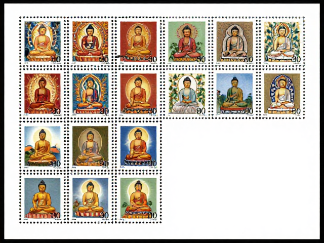 1992-2002编号邮票收藏指南,佛教圣地与个性化专用邮票赏析