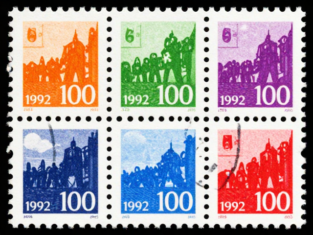 1992-2002编号邮票彩虹印刷赏析，历史文物珍邮揭秘