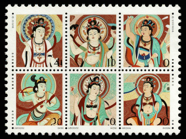 1992-2002编号制邮票，敦煌壁画系列齿孔完整版式解析与价值评估
