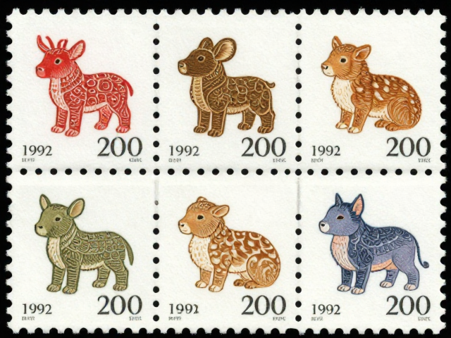 1992-2002编号邮票生肖系列,雕刻版防伪细节与市场价值深度解析
