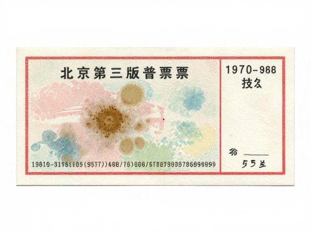北京第三版普票(1970-1980)套色印刷防潮防霉技巧