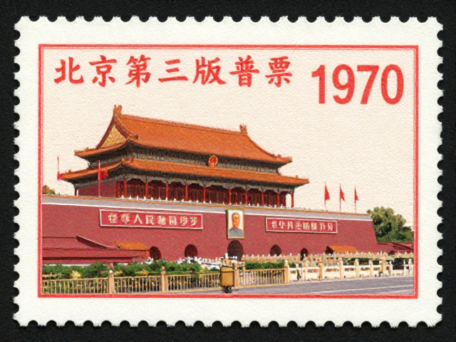 北京第三版普票1970-1980，齿孔特征与祖国风光名胜古迹鉴赏