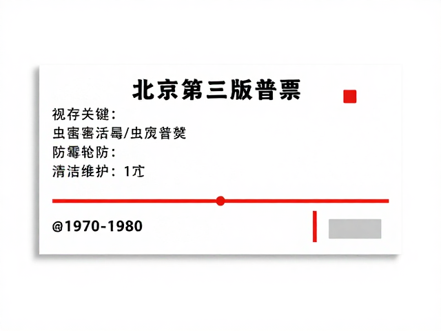 北京第三版普票(1970-1980),简洁明快设计与防潮防霉保存指南