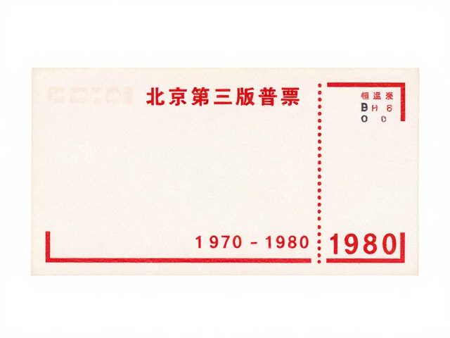 北京第三版普票(1970-1980),简洁明快设计与防潮防霉保存指南