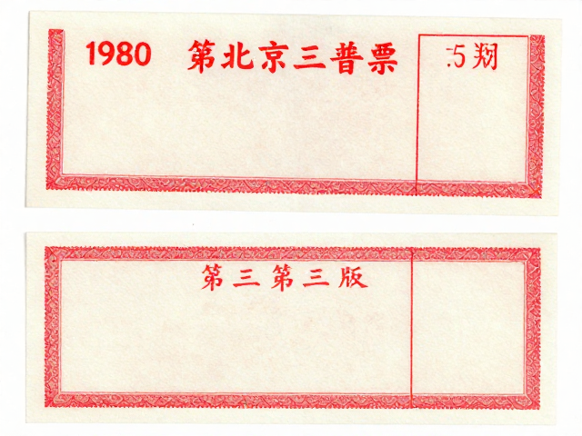 1970-1980北京第三版普票胶印版赏析，简洁明快的设计美学
