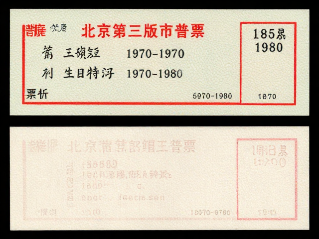 北京第三版普票1970-1980，薄型纸品相定价格，最新行情解析