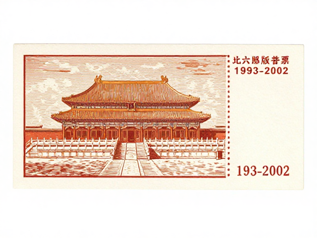 北京第六版普票(1993-2002)，版画风格下的名胜古迹图鉴