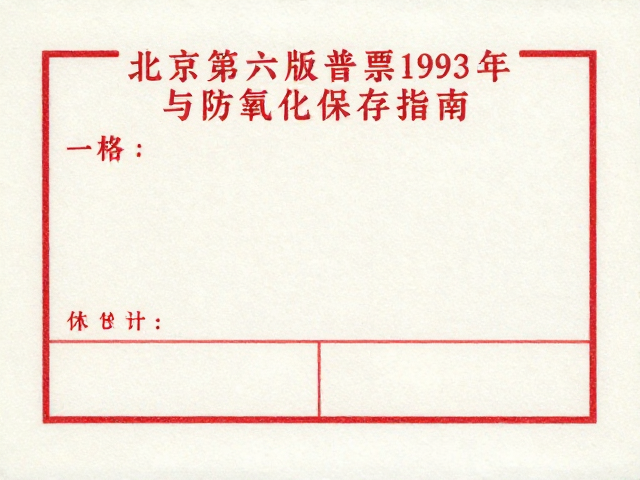 北京第六版普票1993-2002年画风格鉴赏与防氧化保存指南