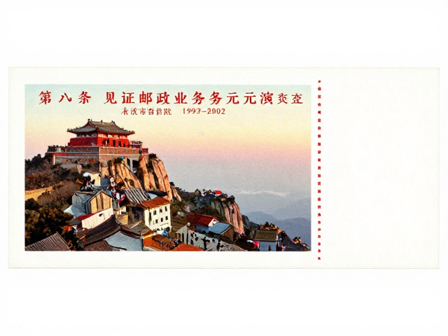 北京第六版普票(1993-2002)泰山图景，见证邮政业务多元化演变