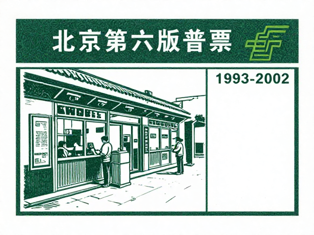 北京第六版普票(1993-2002),版画风格下的邮政业务多元化探索