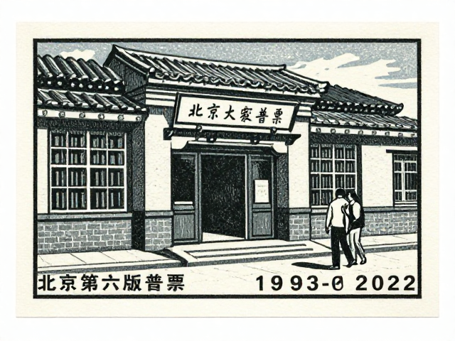 北京第六版普票(1993-2002),版画风格下的邮政业务多元化探索