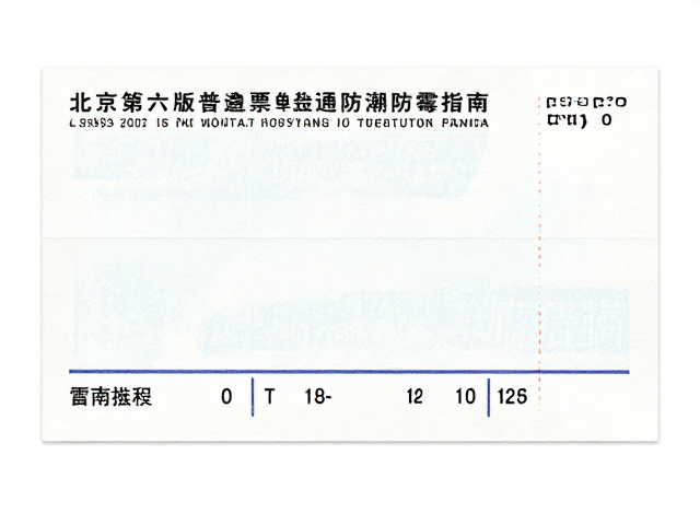 北京第六版普票(1993-2002)普通单枚防潮防霉指南