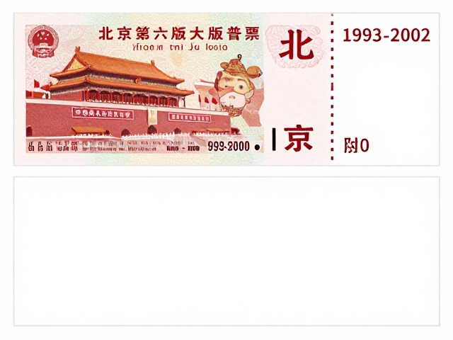 北京第六版普票(1993-2002)，从政治宣传到艺术过渡，升值空间有限