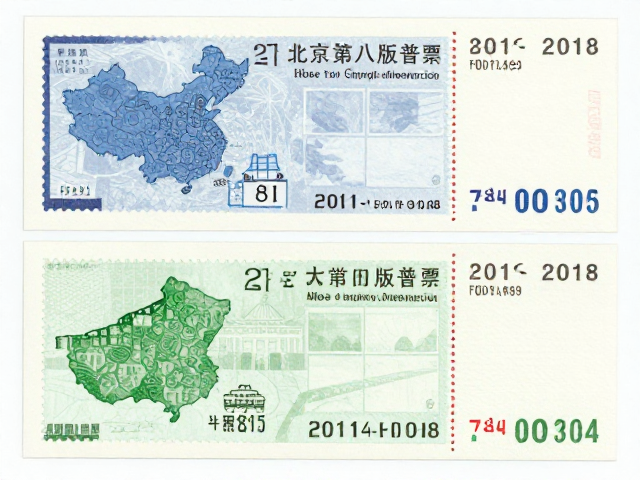 北京第八版普票(2011-2018)各省市集邮公司发行详情及有色荧光油墨特征解析