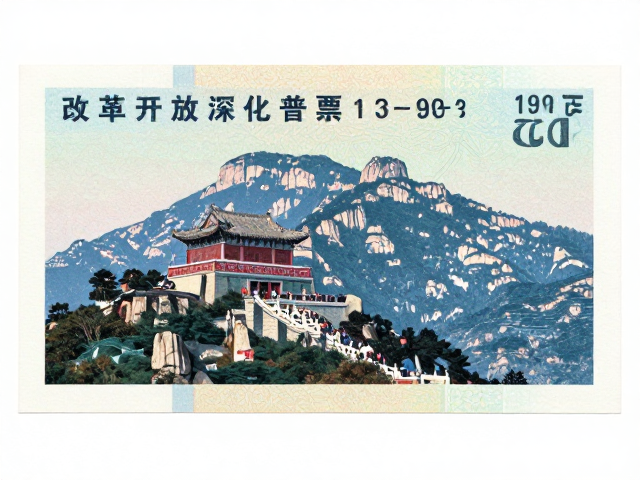 北京第六版普票(1993-2002)，改革开放深化下的泰山风貌与时代记忆