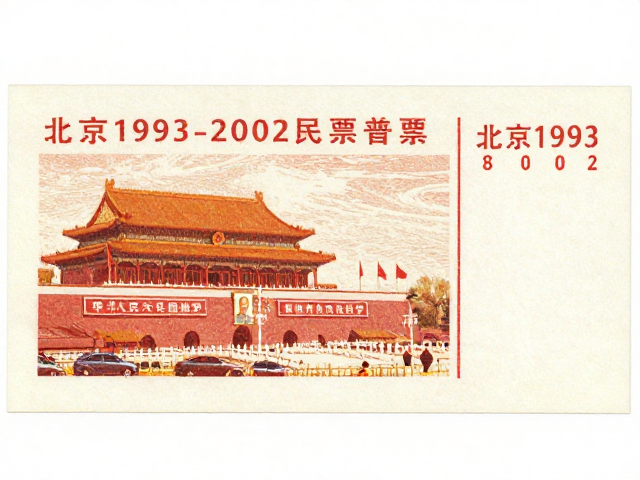 北京1993-2002版普票，版画风格下的京味风景名胜图鉴