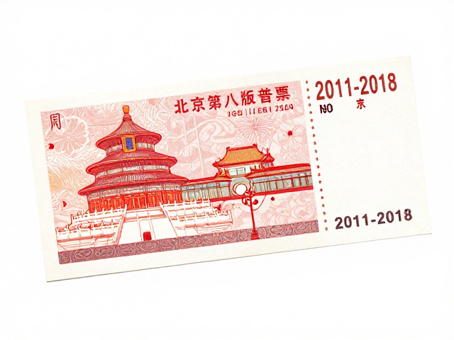 北京第八版普票(2011-2018),压印工艺与非遗传统文化的融合之美