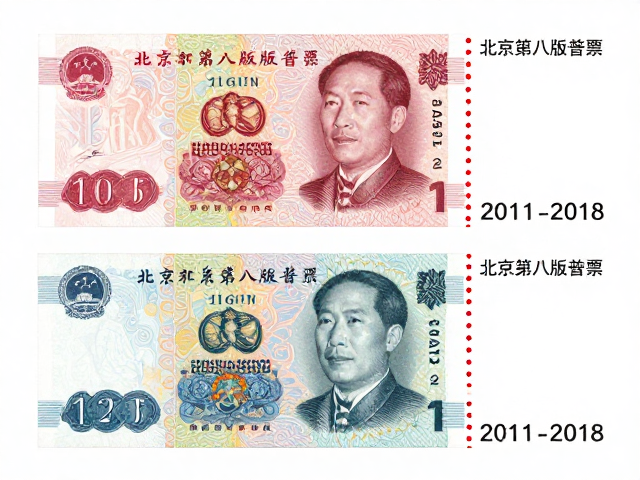 北京第八版普票(2011-2018),面值与12-15度齿孔多样化解析