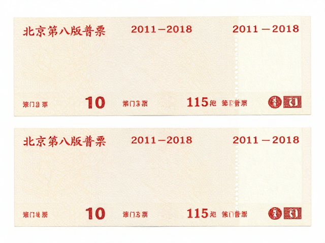 北京第八版普票(2011-2018),面值与12-15度齿孔多样化解析