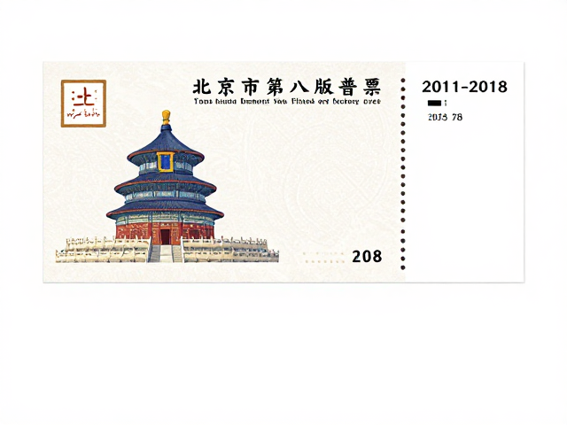 北京第八版普票(2011-2018)，数字化绘图符合现行邮资标准
